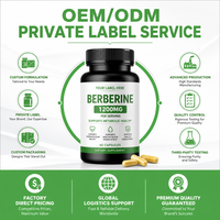 Complément Herbal OLLI OEM/ODM : Capsules de Berbérine Phytosome et Cannelle de Ceylan pour le Soutien de la Fonction Immunitaire, Modèle OLLI-GH003, 60 gélules