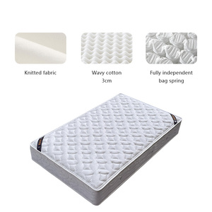 Colchón de espuma de resorte de bolsillo híbrido ortopédico, espuma viscoelástica moderna hipoalergénica, algodón de leche marrón para uso en dormitorio de Hotel y hogar - Product Image 6