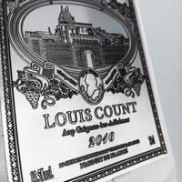 Etiqueta privada personalizada al por mayor, estampado en caliente, papel de aluminio dorado, etiquetas adhesivas para impresión de etiquetas de vino tinto