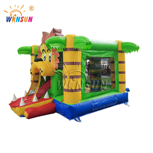 Comercial al aire libre niños castillo inflable pequeño León PVC trampolín inflable - Product Image 3