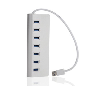 Aluminum Alloy 7 Port <b>Usb</b> <b>Hub</b> 158x54x26mm With 250mm Cable For Desktop Expansion - Product Image 4