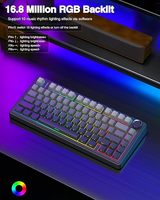 AULA F75 clavier mécanique personnalisé sans fil tri-mode clavier joint structure remplaçable à chaud aula gaming 75% clavier