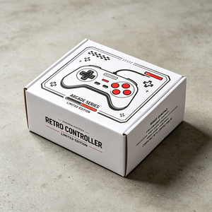 Scatola <span class=keywords><strong>di</strong></span> Spedizione in Cartone Ondulato Bianco con Stampa Digitale Premium per Controller <span class=keywords><strong>di</strong></span> Gioco, Spedizione Rapida in 72 Ore, Cartone per Vendita al Dettaglio Cyber Response - Product Image 1