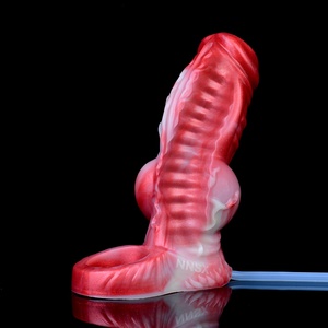 NNSX Funda de silicona hueca para pene con nudo grande, para agrandamiento, fantasía animal, con efecto de eyaculación, juguetes sexuales para adultos para hombres - Product Image 4