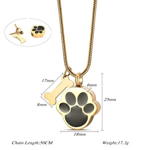 Collar con urna para cenizas de mascota con hueso de perro, de acero inoxidable, joyería de cremación, collar conmemorativo para cenizas de mascota - Product Image 6