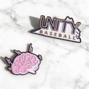 工場高品質ソフトエナメル亜鉛合金鉄製工芸品金銀メッキカラフルブローチラペルピン - Product Image 4