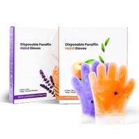 Gants exfoliants à la paraffine saveur pêche, masque pour les mains hydratant et blanchissant, produit de beauté pour le soin de la peau, idéal pour le spa