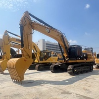 Excavatrice sur chenilles hydraulique Caterpillar CAT345D d'occasion, 45 tonnes, robuste, d'origine japonaise, à vendre