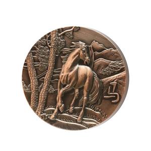 Moeda Artística de Cobre Puro 1 oz com Relevo Alto de Golfinho, Design Dinâmico 3D de Salto, Tema Animal Marinho Oceânico - Product Image 3