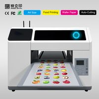 Mesin Cetak Flatbed A4 21x34cm Koneksi WiFi Printer Inkjet untuk Kertas Wafer Dengan Fungsi Die-Cutting