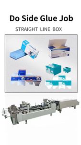 3A-800A Automatic <b>Folder</b> Gluer with Water Soluble Cold Glue for Straight Line <b>Box</b> Wood Packaging - Product Image 3
