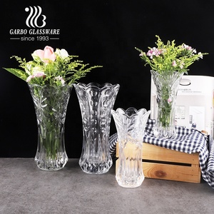 Cina prezzo <span class=keywords><strong>di</strong></span> fabbrica squisito vaso <span class=keywords><strong>di</strong></span> <span class=keywords><strong>vetro</strong></span> fiore <span class=keywords><strong>di</strong></span> cristallo inciso vaso <span class=keywords><strong>di</strong></span> <span class=keywords><strong>vetro</strong></span> trasparente decorativo altezza 30cm - Product Image 2