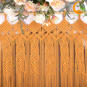 Tapisserie murale bohème en macramé faite à la main, en coton, grande, décorative, pour rideau de porte, prix abordable - Product Image 1