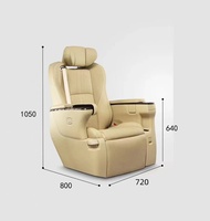 Toyota Hiace H300 Sprinter Alphard Série 30 Van Conversion Siège en Cuir Inclinable Électrique Table Pliante Luxe Classe Affaires