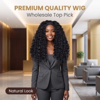 Demi-perruque afro bouclée crépue en gros, perruque synthétique à cordon de serrage pour femmes noires, sans colle, 3-en-1, mélange de cheveux synthétiques
