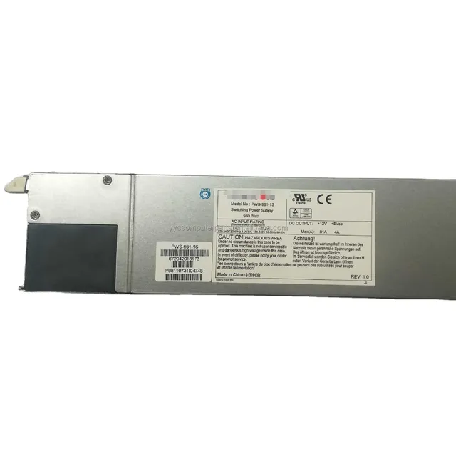 Ablecom 1U 980W PWS-981-1S Computer Power Supplies (PSU) Switching PC Power Supplies