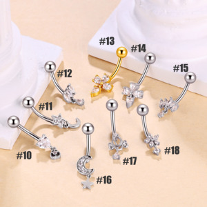 Gioiello <span class=keywords><strong>per</strong></span> il corpo in acciaio inossidabile con bilanciere curvo a Banana orecchio Piercing a forma di labbro - Product Image 4