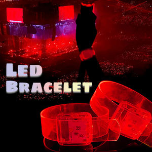 Pulsera de pulsera LED ambiental con tallado láser transparente de TPU interactivo con Control de voz para conciertos de eventos deportivos - Product Image 2
