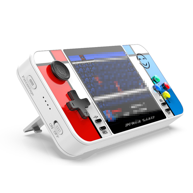 D41 Portable Game Console With Power Bank 8000Mah Capacity Multi-function Handheld Retro Game Console Support 2 Players