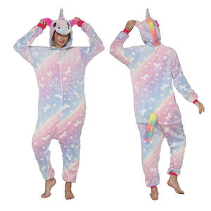 Pijamas de Animales para Adultos, <span class=keywords><strong>Pijama</strong></span> de <span class=keywords><strong>Unicornio</strong></span> de Felpa y Franela, Mono con Capucha - Product Image 5