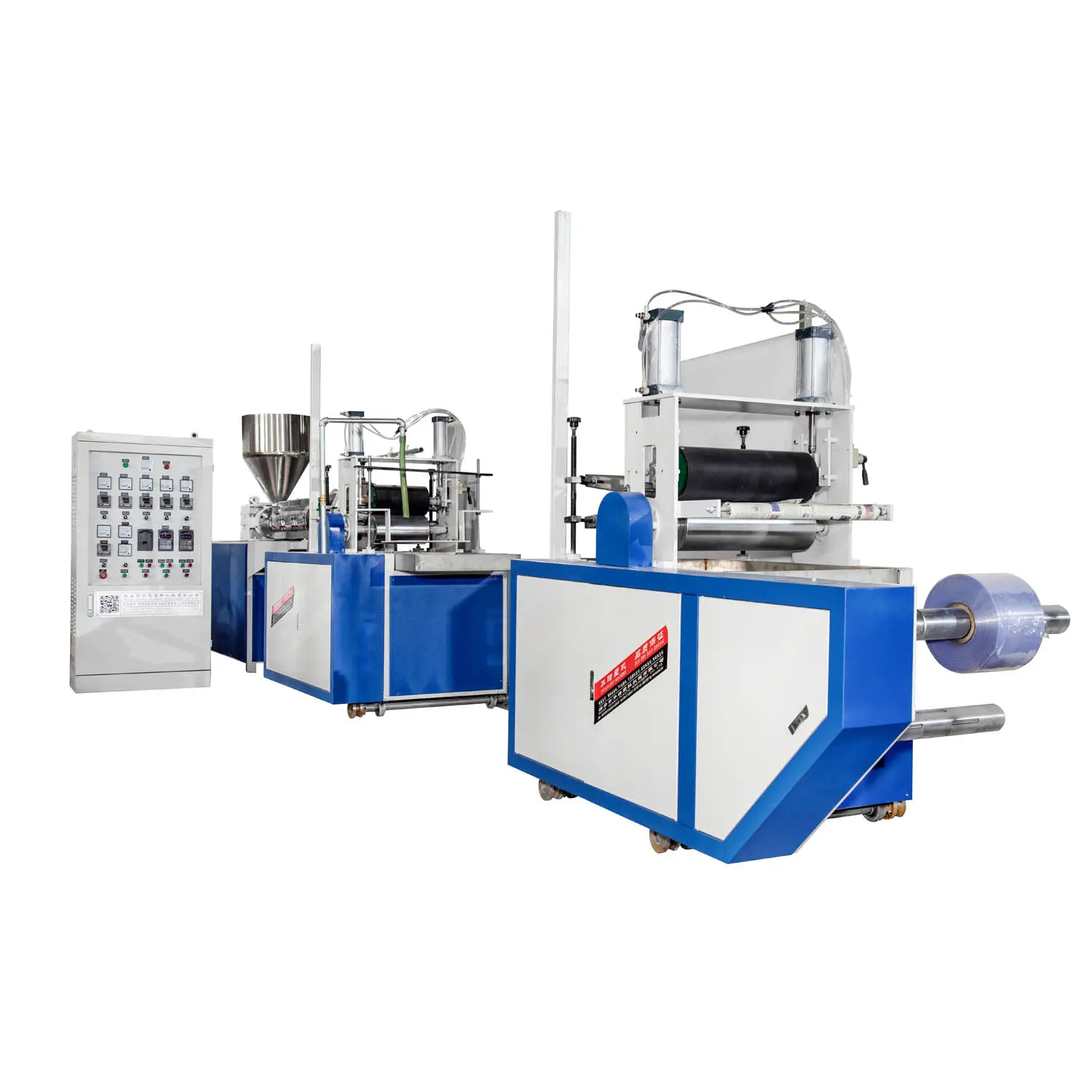ماكينة الطباعة على الغلافات القابلة للتقلص عن طريق نفخ الحرارة على طبقات البلاستيك PVC/PET مقاس 200 مم/300 مم/400 مم
