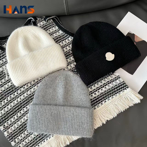 Hans Knitted Beanie <b>Hat</b> For <b>Men</b> Women Warm Elastic Cotton <b>Winter</b> Outdoor Casual Fashion <b>Hat</b> - Product Image 1