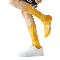 Chaussettes de basketball professionnelles Elite Crew pour hommes, tricotées, avec revers, semelle en tissu éponge, absorbantes, respirantes, antidérapantes, en coton pour l'automne