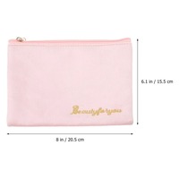 Sacs à maquillage en flanelle Yifan, pochette de rangement cosmétique en velours doux, petite trousse de maquillage, sac à maquillage avec logo personnalisé