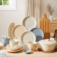 Service de Table en Céramique Haut de Gamme 48 Pièces Style Nordique – Ensemble Moderne en Porcelaine Fine (Bone China) – Esthétique et Tendance pour l'Export