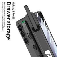 Dropshipping Produit Ultra-mince Bracelet élastique Support PC Pen Case pour Samsung pour Galaxy Z Fold 5 Mobile Phone Accessory