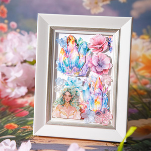 20 feuilles par paquet d'autocollants décoratifs Crystal Story Series Crystal-themed Aquascaping Base Stickers - Product Image 4
