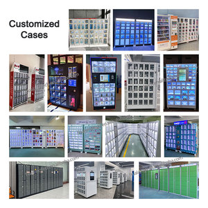 24/7 hoạt động thông minh Bán lẻ tủ khóa hình dung 20/30/40 lưới Locker Máy bán hàng tự động cho ga tàu điện ngầm - Product Image 6