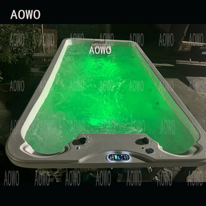 Piscina de Natación para Patio Trasero para la Familia, Piscina Infinita para <span class=keywords><strong>Todo</strong></span> Clima con Hidroterapia, Surf Acuático y Ozono - Product Image 3