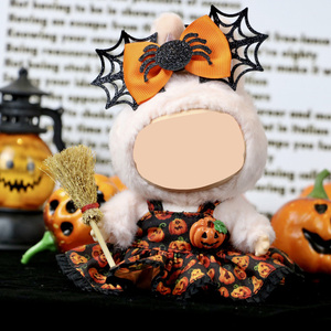 Venta al por mayor caliente 17cm muñeca disfraz de Halloween lindo calabaza <span class=keywords><strong>capa</strong></span> sombrero ropa conjunto para 17cm muñeca - Product Image 5