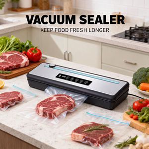 Emballage sous vide externe double usage EW300B EU pour produits alimentaires humides et secs avec qualité de scellage professionnelle Dual-Pu - Product Image 1