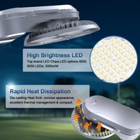 Projecteur LED extérieur 600W 120000LM IP65, éclairage de stade, garantie 5 ans, contrôle par capteur de lumière pour parkings et terrains de sport