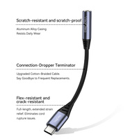 Adaptateur de câble pour écouteurs Veggieg, nouveau type-C vers 3,5 mm, USB-C mâle vers prise audio auxiliaire 3,5 mm femelle pour téléphones mobiles Android