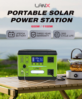 Estación de Energía Portátil LANX de 600W 537WH con Carga Rápida QC3.0-PD, Batería Recargable USB Tipo C, Universal 240V 110V