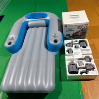 Nouvelle chaise longue gonflable électrique double en PVC pour piscine, flotteur motorisé pour piscine