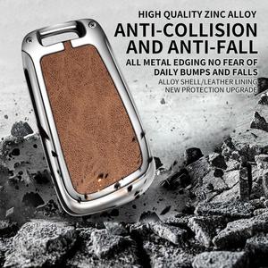 Logo personnalisé cuir métal <span class=keywords><strong>voiture</strong></span> télécommande porte-clés couverture en alliage de zinc <span class=keywords><strong>clé</strong></span> de <span class=keywords><strong>voiture</strong></span> étui à rabat pour Audi - Product Image 5