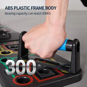 2023 Neuheiten Faltbares Körper-Push-up-Board-System Set Fitness geräte Sport Push-Up-Board mit Widerstands bändern