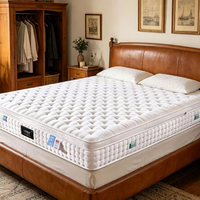 Matelas à ressorts ensachés double en mousse à mémoire de forme compressée pour lit Queen Size et King Size, idéal pour la maison