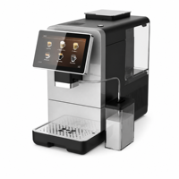 Máquina de Café Espresso Automática de Fábrica, Molinillo de Acero Inoxidable, Pantalla Digital, para Uso Comercial