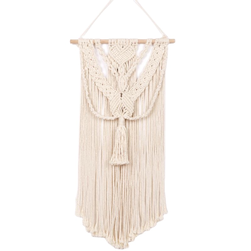 Большой элегантный макраме декор декоративное настенное искусство хлопковый шнур плетеный висячий настенный гобелен