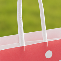 Sac shopping en papier kraft pour Noël avec poignée imprimée, vente en gros