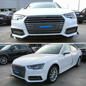 Lame de pare-choc avant en Fiber de carbone, accessoire de voiture, Audi A4 B9 SLINE S4, Sedan, 2017 — 2018 - Product Image 3