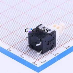 K8-1112D-L2 Push Button Switch Through hole Switch Double Pole Double Throw Self-Locking Square Plunger Through Hole - Product Image 2