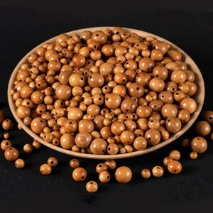 Perles en bois de pêche rondes de 0,4, 0,6, 0,8, 1,0 cm en vrac pour la fabrication de bracelets, la décoration intérieure, les fournitures d'artisanat, les cadeaux - Product Image 2
