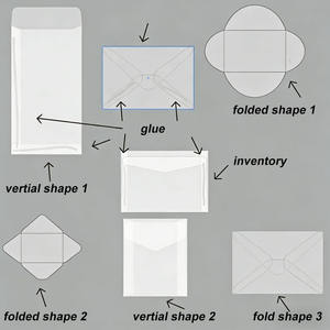 Sobre de Papel de Calco Cuadrado Pequeño, Translúcido, Encerado, para Guardar Semillas, Fotos, Sellos, Anillos, Joyas y Monedas - Product Image 5
