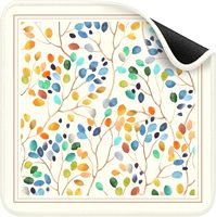 Tapis de mahjong floral antidérapant, housse de table de jeu multicolore, protection de table carrée avec poches de rangement pour les joueurs